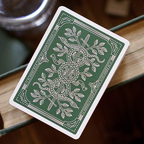 theory11 Monarch Playing Cards Green Edition – Premium Poker Deck with Gold Foil