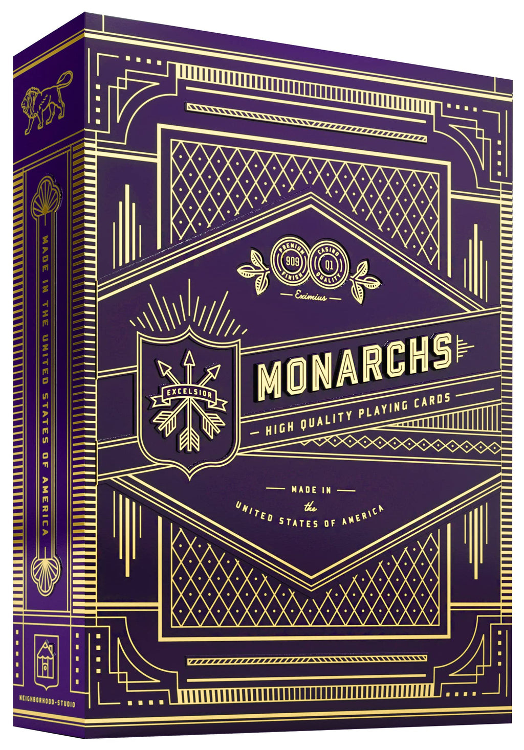 theory11 Monarch Playing Cards – Purple Edition with Gold Foil