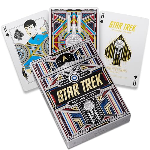 theory11 Star Trek Light Premium Playing Cards – Custom Artwork, Poker Size