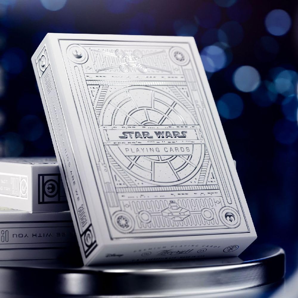 theory11 Star Wars Silver Special Edition - White Light Side Premium Playing Cards