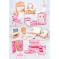 Thildani 35-Piece Dollhouse Furniture Set – 1:12 Scale Miniature for Bedroom, Bathroom, Living Room & Kitchen