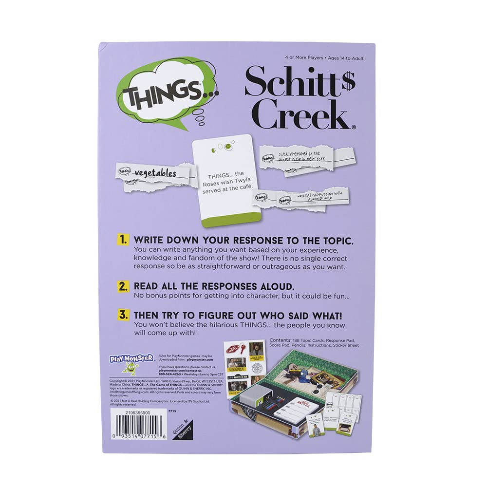 Things... Schitt's Creek Board Game – Hilarious Party Game for Fans Ages 14+