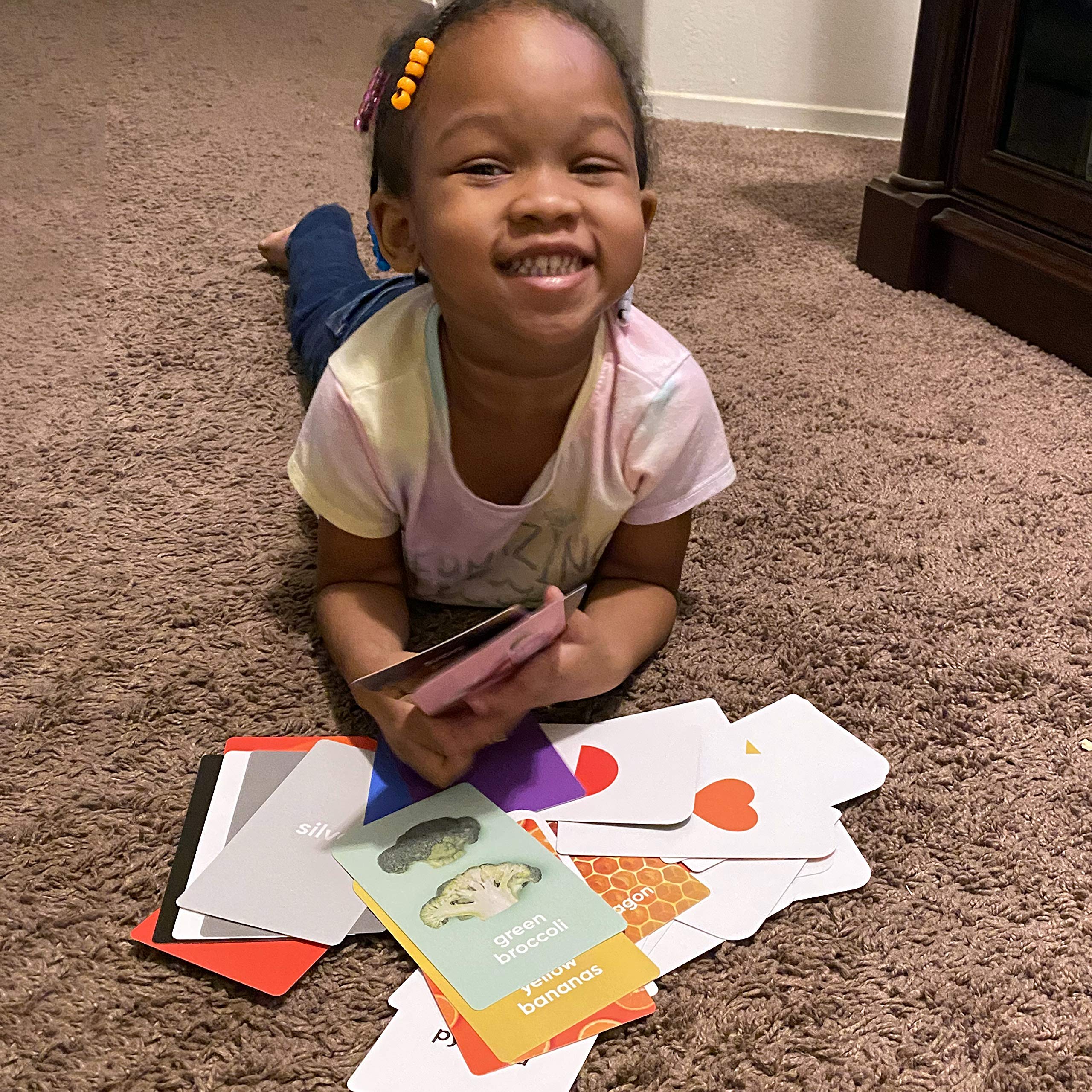 Think Tank Scholar Colors & Shapes Flash Cards – 36 Durable Cards with Real Pictures for Ages 2-8