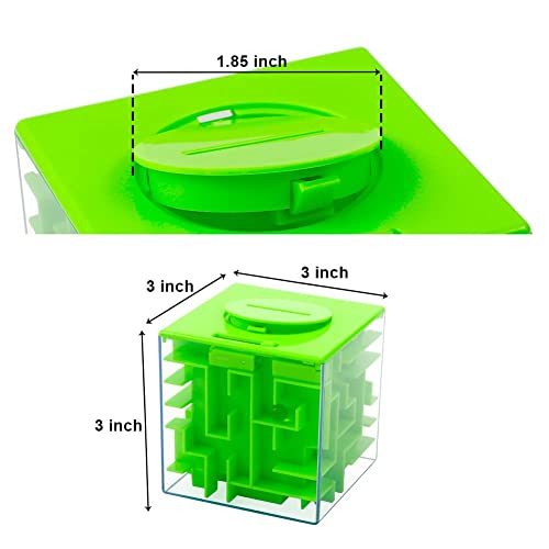 ThinkMax Money Maze Puzzle Box – Green | Brain Teaser Gift Card Holder