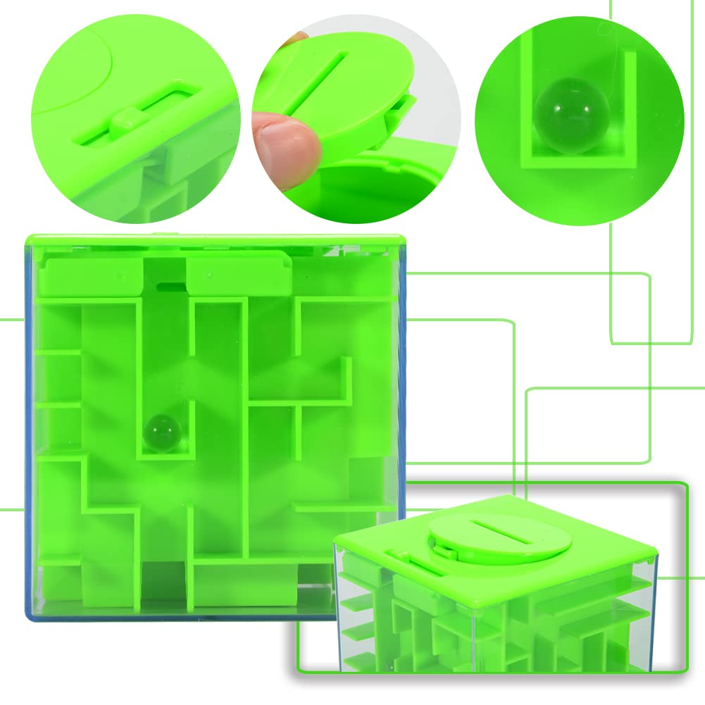 ThinkMax Money Maze Puzzle Box – Green | Brain Teaser Gift Card Holder