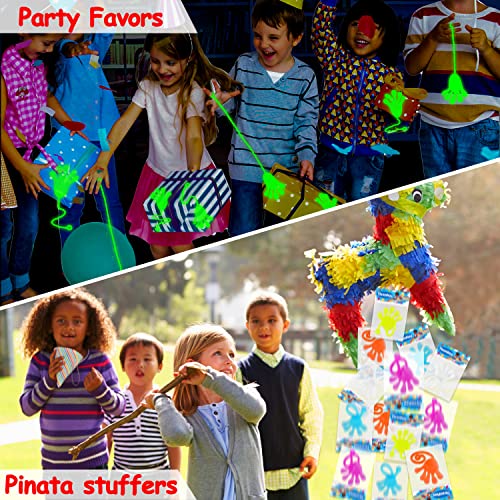 Thremhoo 40-Pack Glow in the Dark Sticky Hands Party Favors – Bulk Goodie Bag Fillers for Kids