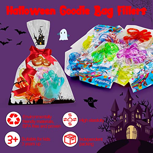 Thremhoo 40-Pack Glow in the Dark Sticky Hands Party Favors – Bulk Goodie Bag Fillers for Kids