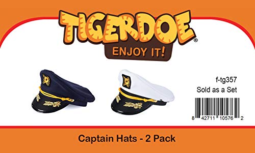 Tigerdoe Sailor Hat - Yacht Captain Mini Hat Headband for Costume Dress-Up
