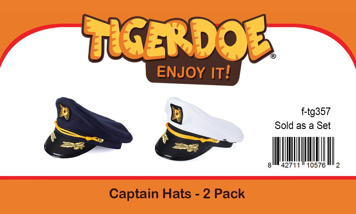Tigerdoe Sailor Hat - Yacht Captain Mini Hat Headband for Costume Dress-Up