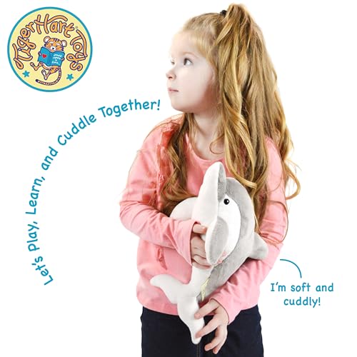 TigerHart Dorian the Dolphin Plush Toy – 11-Inch Soft Dolphin Stuffed Animal
