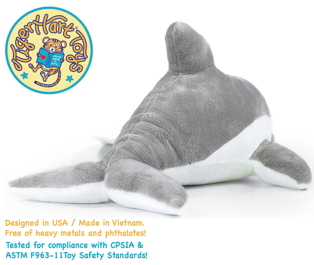 TigerHart Dorian the Dolphin Plush Toy – 11-Inch Soft Dolphin Stuffed Animal