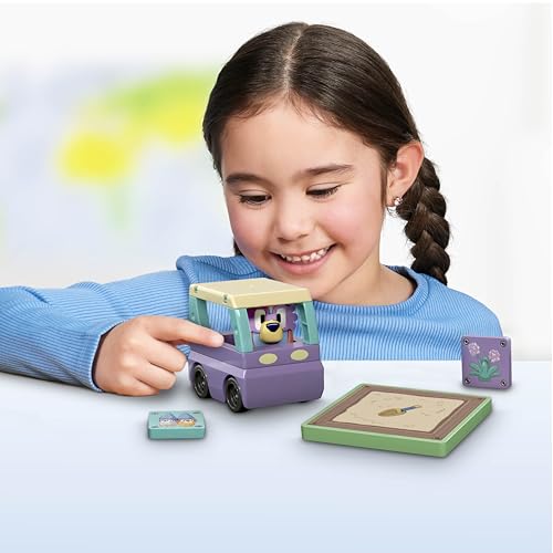 TILE TOWN Bluey Granny Janet 6-Piece Magnetic Tile Playset – Interactive STEM Toy with Action Tiles for Ages 3+