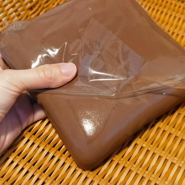 TIM CHESS 2-Pack Sticky Squishy Toast, Slow Rising Chocolate Bread Fidget Toy, Stress Relief Squeeze