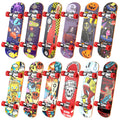 TIME4DEALS 12-Pack Mini Finger Skateboards Set - Pocket Size 4.13 Inch, Random Patterns, Includes Screwdriver