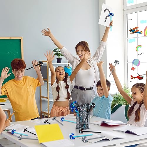 Tinlade 24-Piece Video Game Pens - Game Controller Cap Pens for Party Favors, Gifts, and Classroom Use (Black, Blue, Gray)