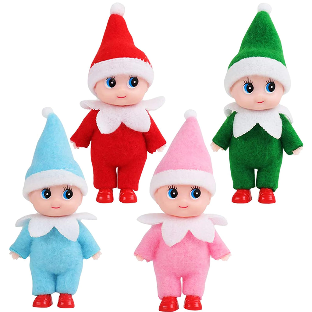 Tiny Elf Baby Doll – Miniature Christmas Elf with Removable Outfits for Gifts and Decor