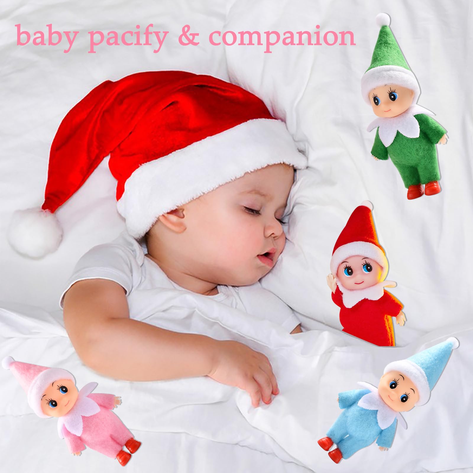 Tiny Elf Baby Doll – Miniature Christmas Elf with Removable Outfits for Gifts and Decor