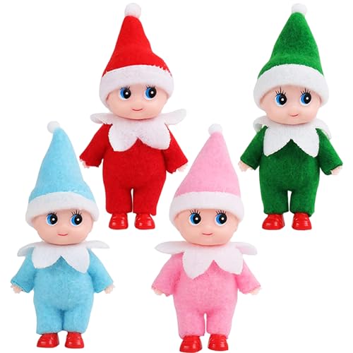 Tiny Elf Baby Doll – Miniature Christmas Elf with Removable Outfits for Gifts and Decor