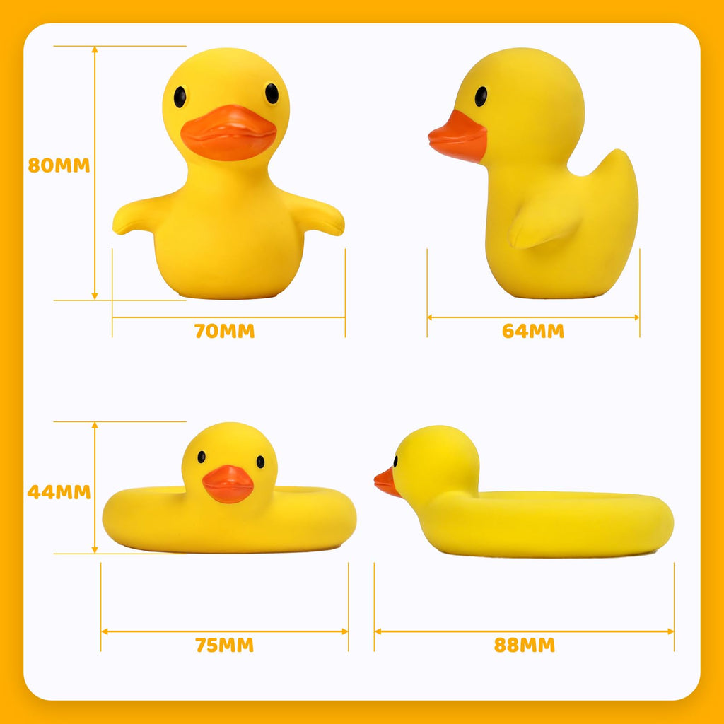 Tiny Marvels Baby Bath Toys – Mold-Free, BPA-Free, No-Hole Design for Ages 6 Months+