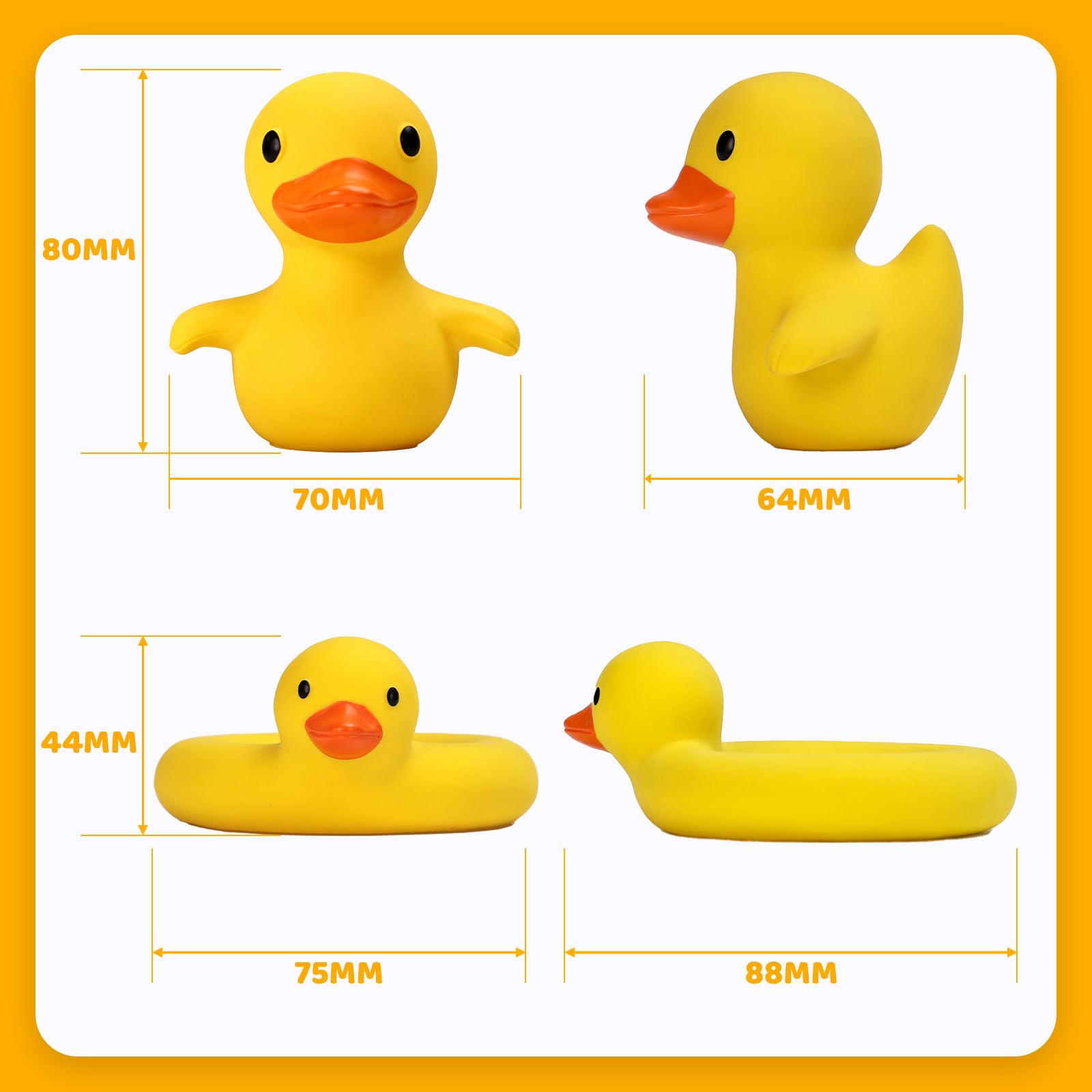 Tiny Marvels Baby Bath Toys – Mold-Free, BPA-Free, No-Hole Design for Ages 6 Months+