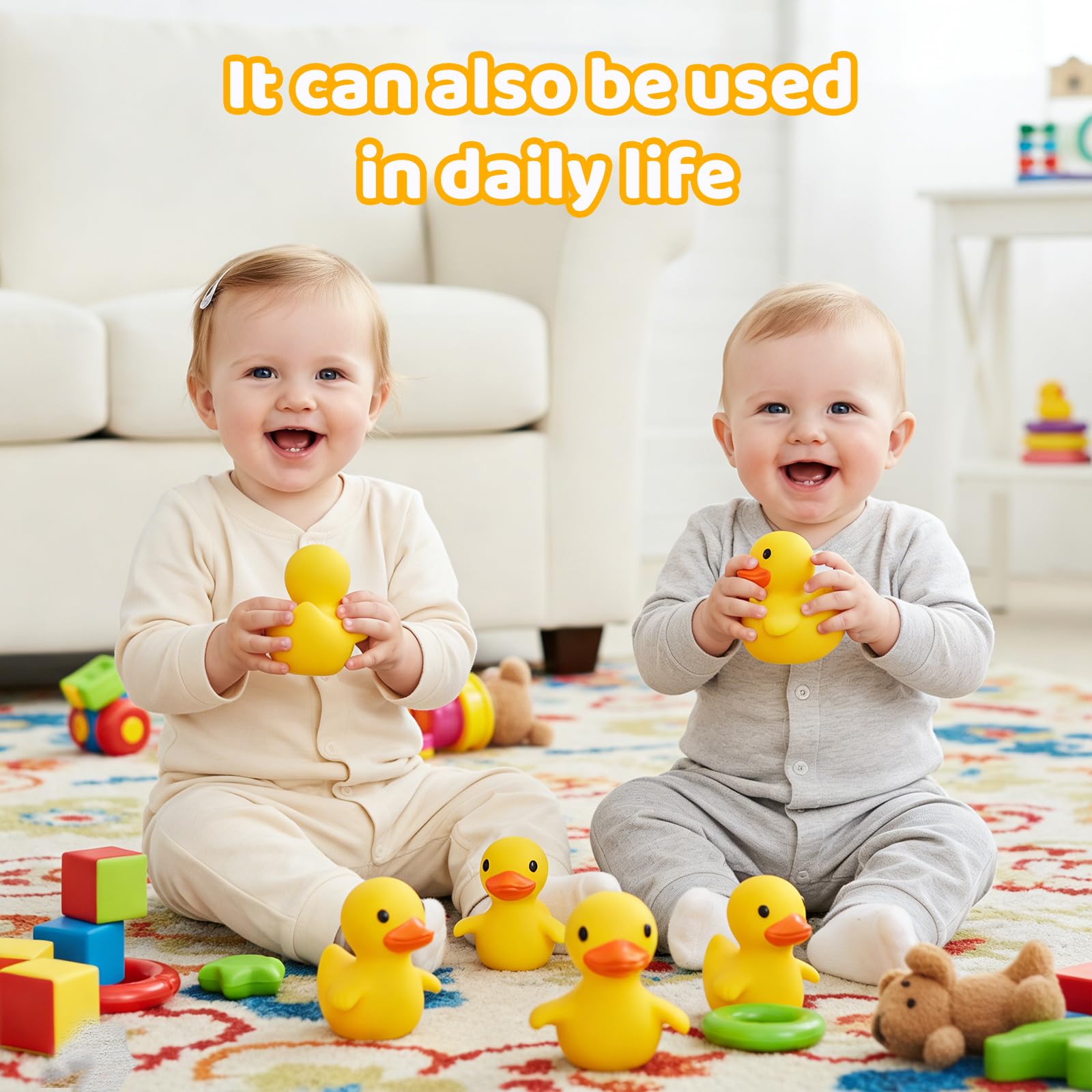 Tiny Marvels Baby Bath Toys – Mold-Free, BPA-Free, No-Hole Design for Ages 6 Months+