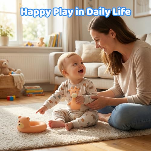 Tiny Marvels Mold-Free Baby Bath Toys – BPA-Free Floating Toys for 6 Months+
