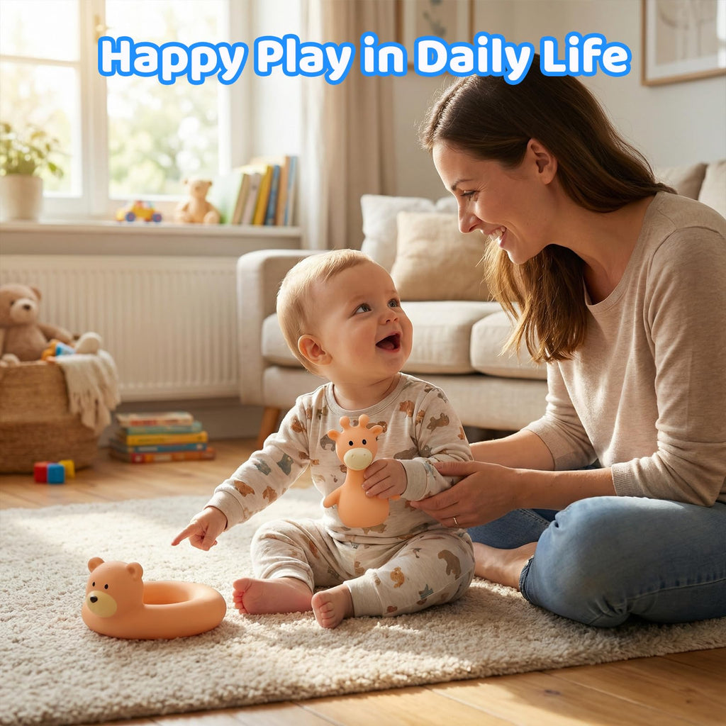 Tiny Marvels Mold-Free Baby Bath Toys – BPA-Free Floating Toys for 6 Months+