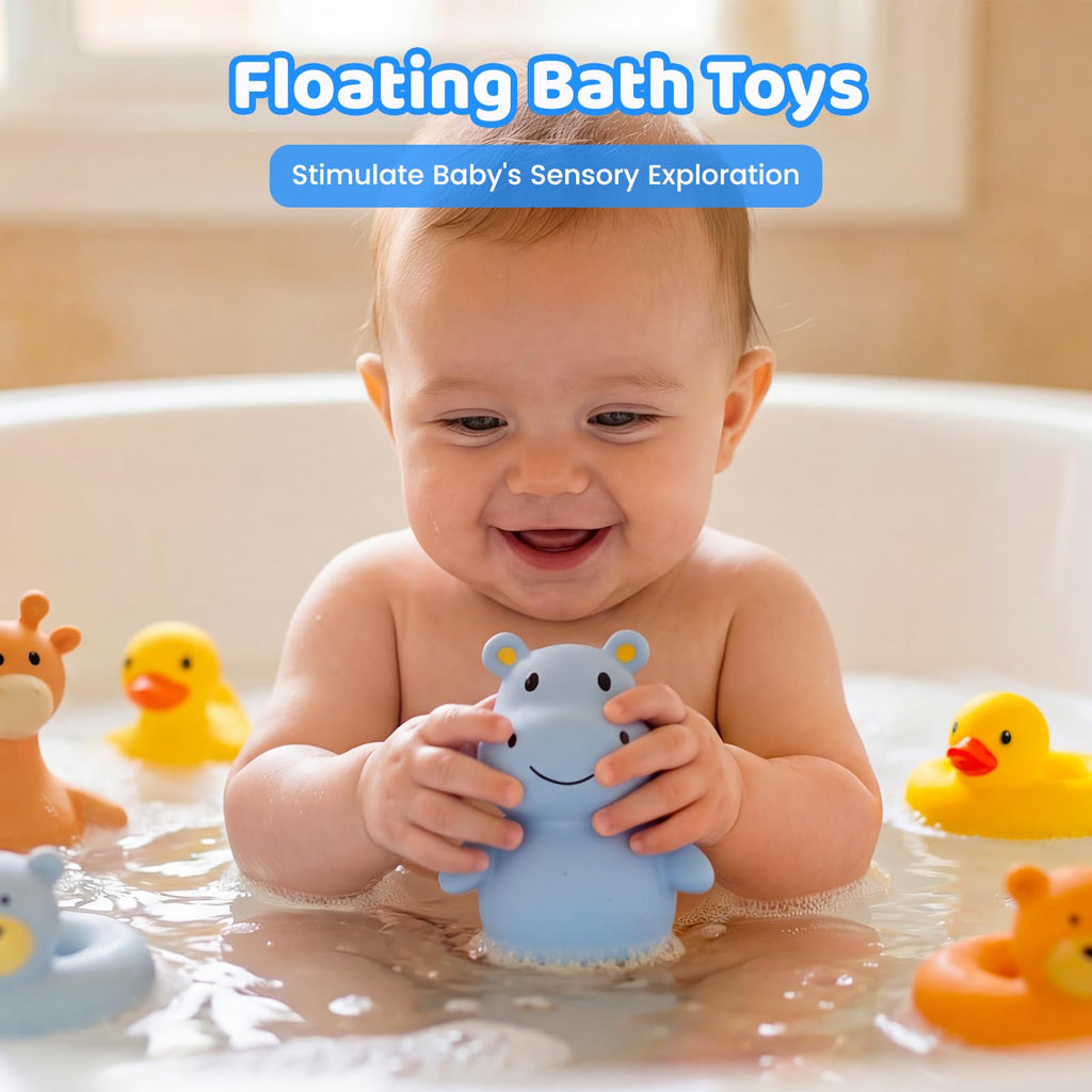 Tiny Marvels Mold-Free Baby Bath Toys – Sealed No-Hole Design for Safe, BPA-Free Water Play