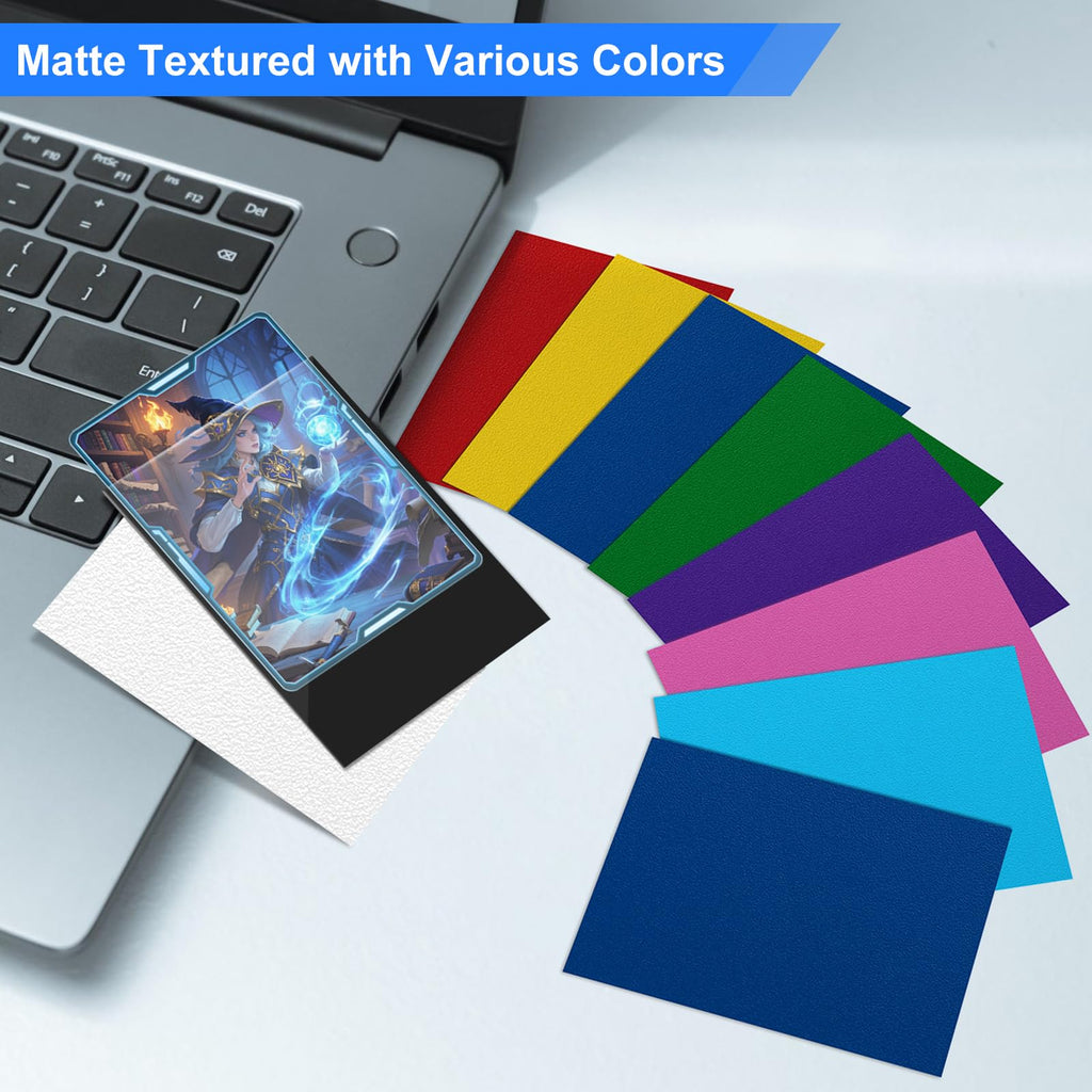 TiopLior 300 Red Matte Card Sleeves - Perfect Fit for TCG, Sports & K-Pop Photocards