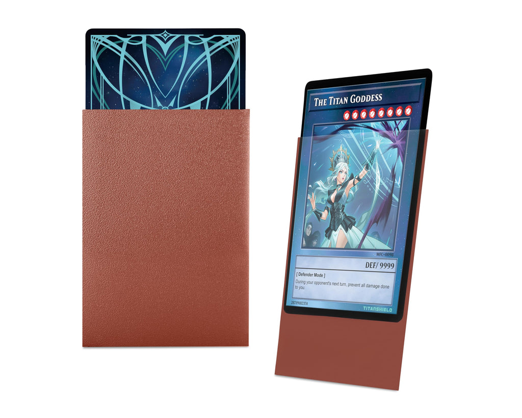 TitanShield 150 Copper Japanese Size Sleeves – 140 Micron, Anti-Slip, Acid-Free