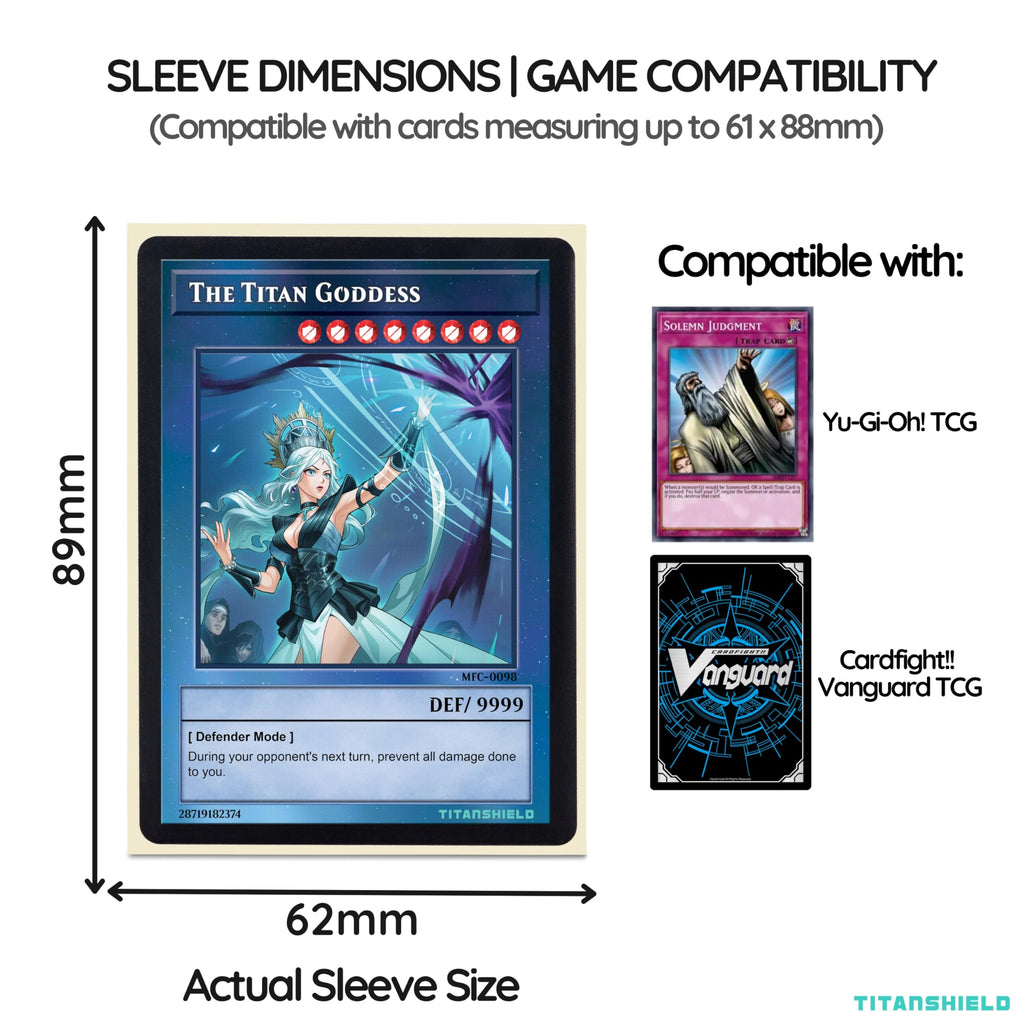 TitanShield 150 Ivory Small Japanese-Sized Card Sleeves – Deck Protectors for Yu-Gi-Oh, Vanguard & More