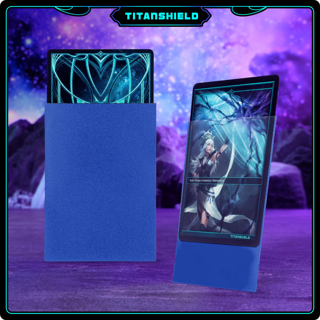 TitanShield Blue Card Sleeves (150 Pack) - Standard 66x91mm for TCG