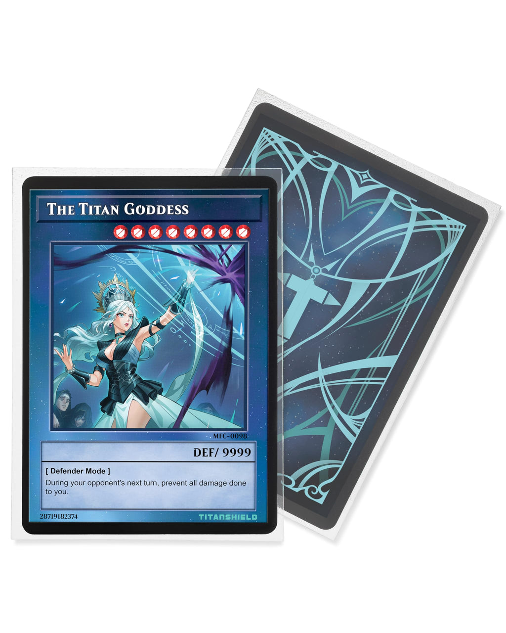TitanShield Clear Small Japanese Size Card Sleeves (150 Pack) – 100 Micron Deck Protectors for Yu-Gi-Oh, Vanguard, Kpop Photocards