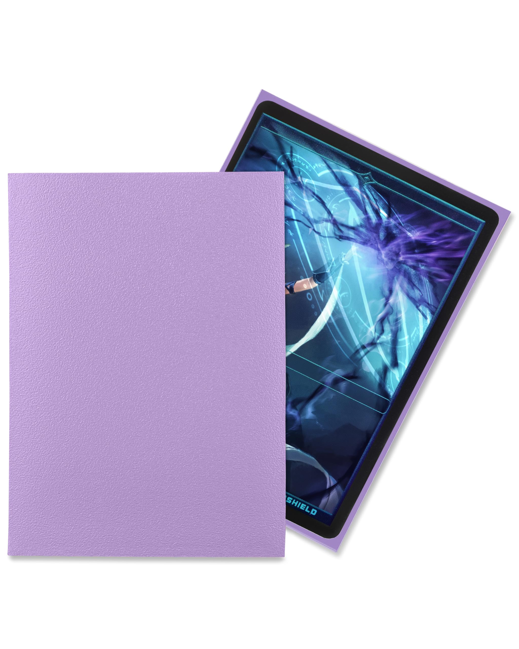 TitanShield Lavender Standard Card Sleeves (150 Pack) - 66x91mm, Dual-Textured, Archival-Grade Polypropylene for TCGs