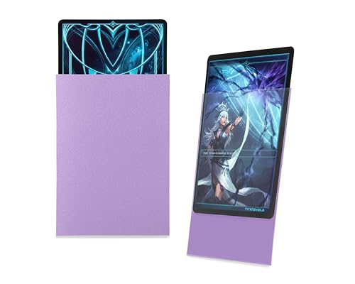 TitanShield Lavender Standard Card Sleeves (150 Pack) - 66x91mm, Dual-Textured, Archival-Grade Polypropylene for TCGs