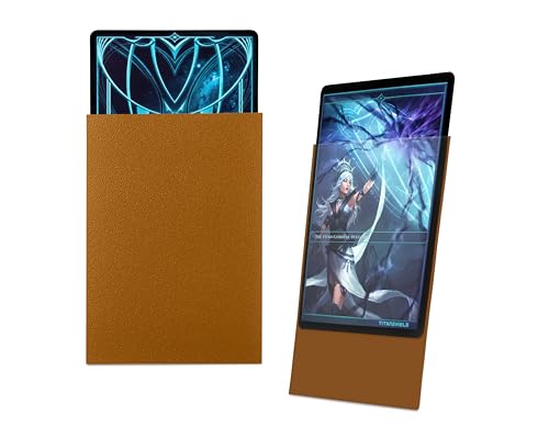 TitanShield Premium Card Sleeves (150 Pack) - Standard Size 66x91mm, Gold, Dual-Textured, Archival Polypropylene for TCG