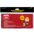 TitanShield Red Small Japanese Size Card Sleeves (150 Pack) – 140-Micron Deck Protectors for Yu-Gi-Oh & Vanguard