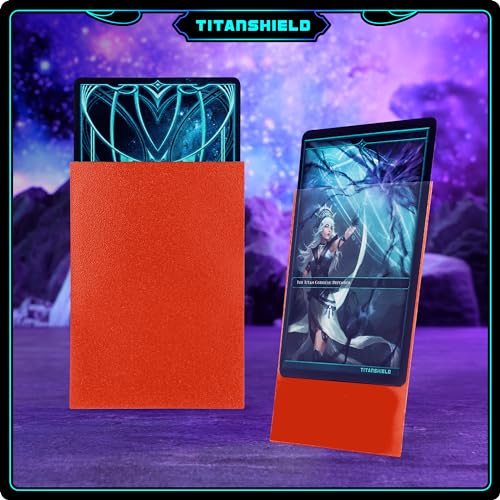 TitanShield Red Standard Card Sleeves (150 Pack) - 66x91mm for Pokemon, MTG, Lorcana & More