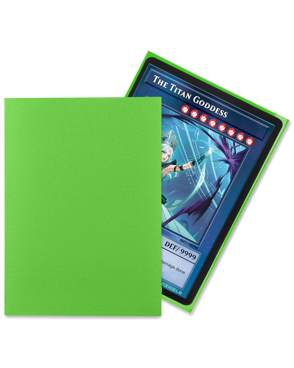 TitanShield Slime Green Japanese Card Sleeves – 150 Pack, 140 Micron Thick for Yu-Gi-Oh & Vanguard