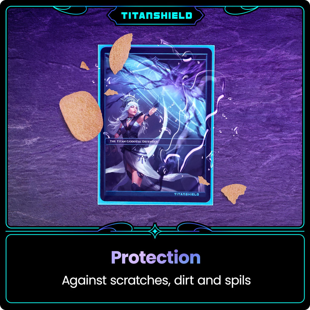 TitanShield Standard Card Sleeves (150-Pack) - 66x91mm Black, Compatible with MTG, Pokemon, Lorcana, One Piece