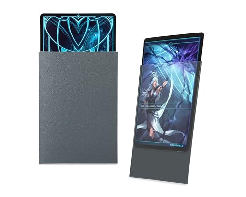 TitanShield Standard Card Sleeves (150 Pack) – 100-Micron, Dual-Textured, Acid-Free – Slate Gray