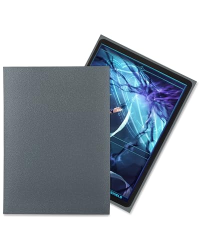 TitanShield Standard Card Sleeves (150 Pack) – 100-Micron, Dual-Textured, Acid-Free – Slate Gray