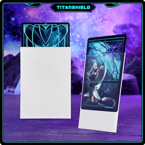 TitanShield Standard Card Sleeves 150 Pack – 66x91mm White Polypropylene for TCG