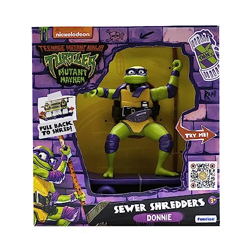 TMNT Donatello Sewer Shredder Pullback Skateboard Toy - Mutant Mayhem