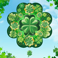 ToBeAce 12-Inch St. Patrick's Day Wind Spinner - 3D Shamrock Outdoor Decor for Garden, Yard, or Home