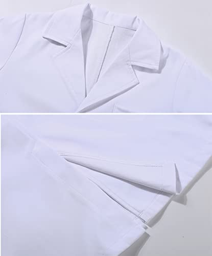 TOGROP Kids Doctor & Scientist Lab Coat Set - 4-Piece Thick White Costume for Ages 3-12