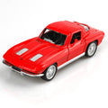 TOKAXI 1/36 Scale 1963 Chevy Corvette Diecast Car – Pull-Back Toy with Opening Doors