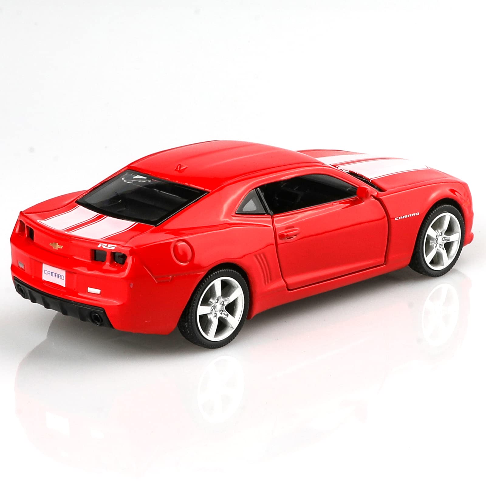 TOKAXI 1/36 Scale 2010 Chevy Camaro SS Diecast Car – Pull-Back Toy with Opening Doors