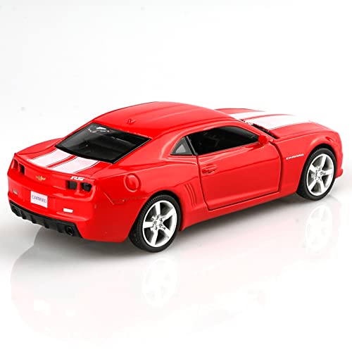 TOKAXI 1/36 Scale 2010 Chevy Camaro SS Diecast Car – Pull-Back Toy with Opening Doors