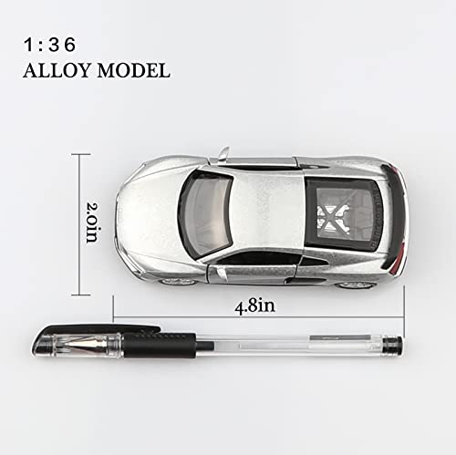 TOKAXI 1/36 Scale Audi R8 Diecast Car – Pull-Back Toy with Opening Doors